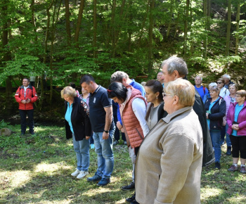 9.5.2024 Spomienka pri pamätníku na Počúvalskom mlyne.