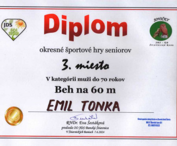 7.6.2024 Okresné športové hry seniorov - výsledky.