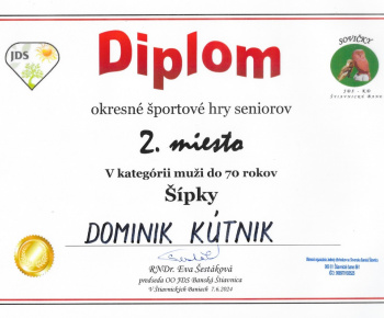 7.6.2024 Okresné športové hry seniorov - výsledky.