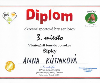 7.6.2024 Okresné športové hry seniorov - výsledky.