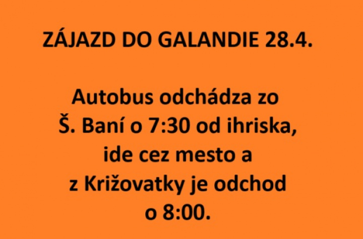 Galandia 28.4.