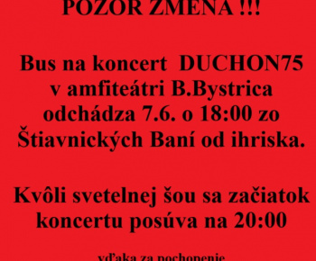 DUCHON75 - POZOR ZMENA!!!