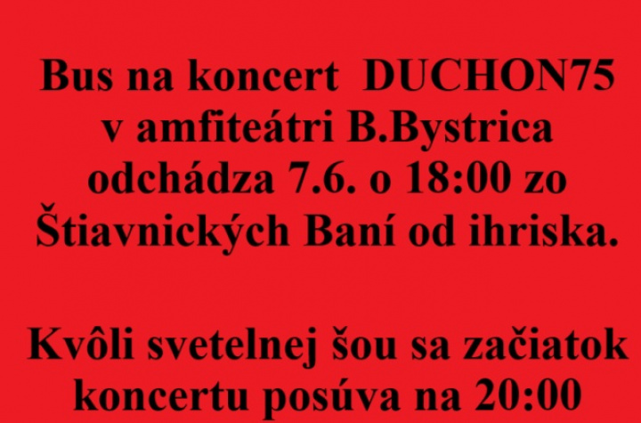 DUCHON75 - POZOR ZMENA!!!