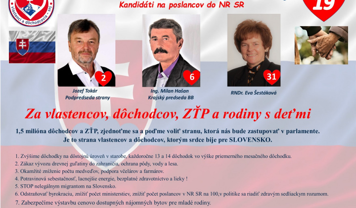 Voľby sa blížia - nezahoďte svoju šancu vybrať si lepší život.