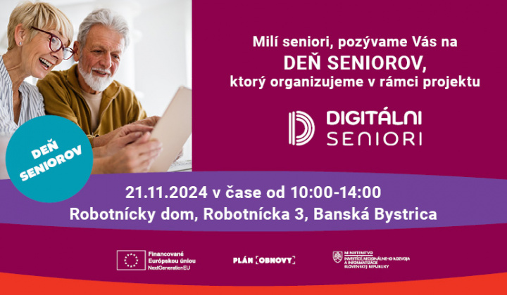 Deň seniorov - pozvánka MIRRI.